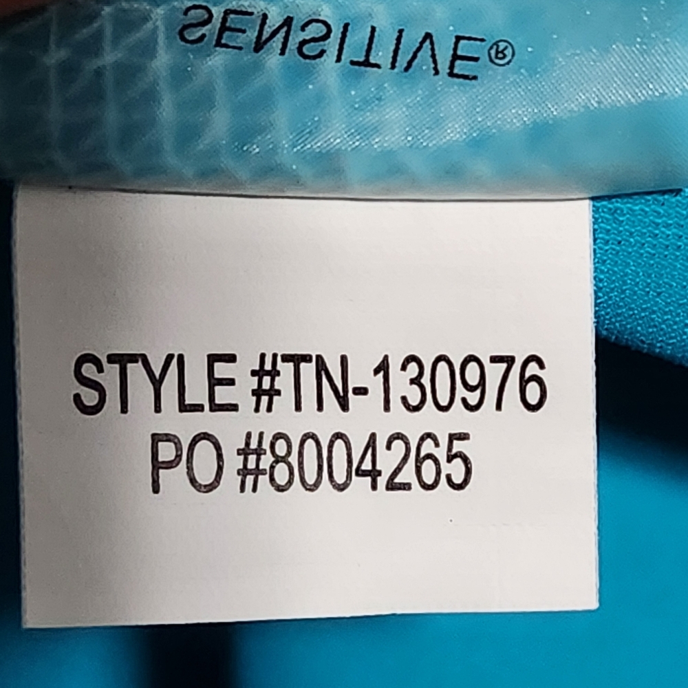 TITLE NINE Athletic Dress Womens Medium Navy Blue Aqua Sleeveless Racerback - Picture 13 of 14